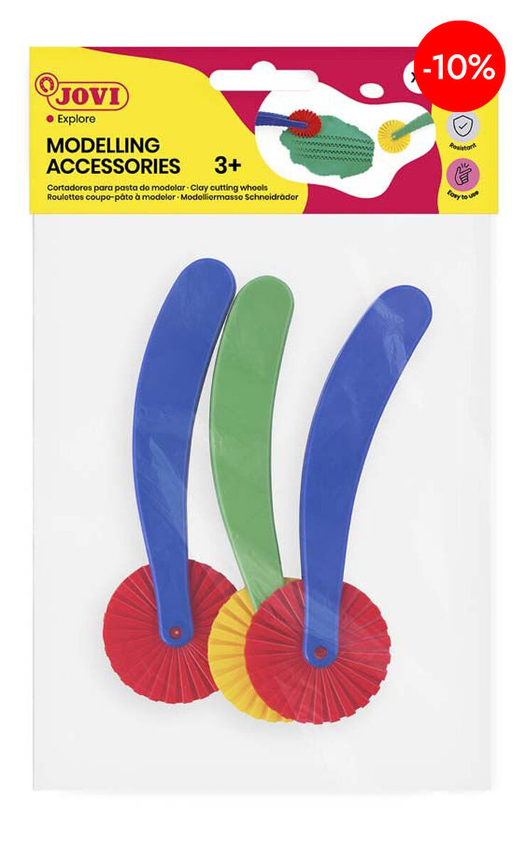 Cortadores plastilina ondulados Jovi 3u