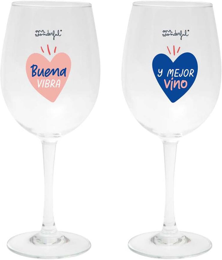 Set 2 Copas Vino Mr.Wonderful