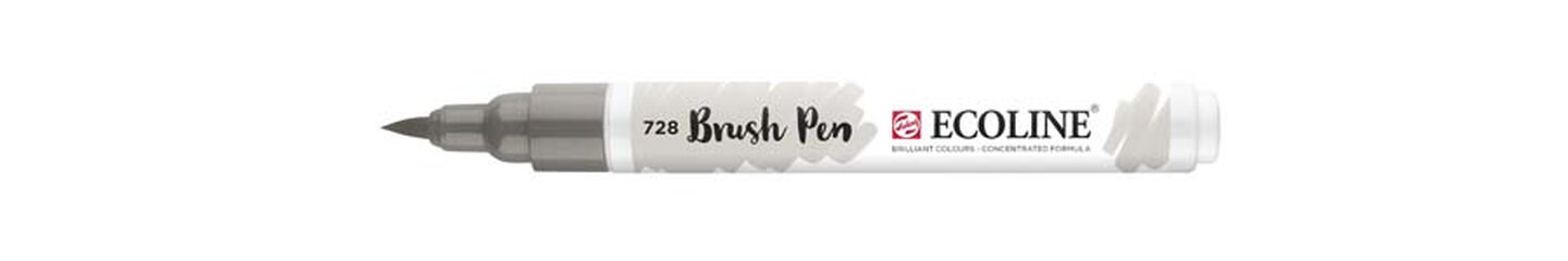 Rotulador Ecoline Brush Pen gris cálido claro 728