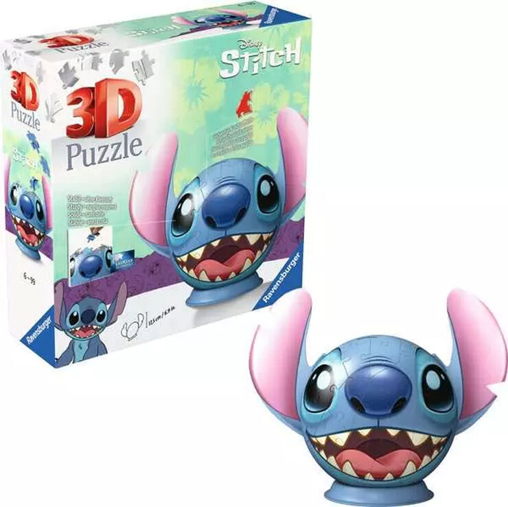 Puzle Ball 3D 72 Piezas Stitch con Orejas