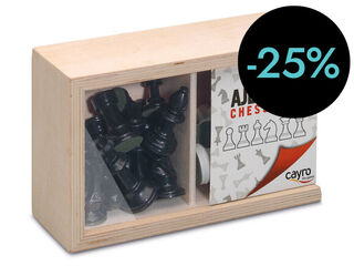 Escacs Peces Plàstic nº 3 Caixa Fusta