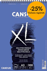 Bloc Canson XL A3 Media 300g 30 fulls