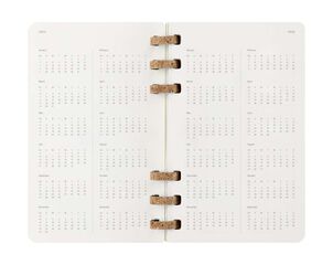 Agenda escolar espiral moleske tapa blanda sem/vista L 2025-26 negro