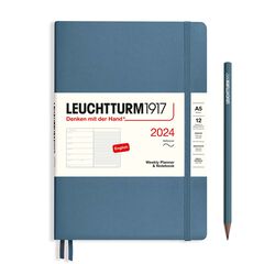 Agenda Leuchtturm A5 setm/vista 224 tt medium stone blue