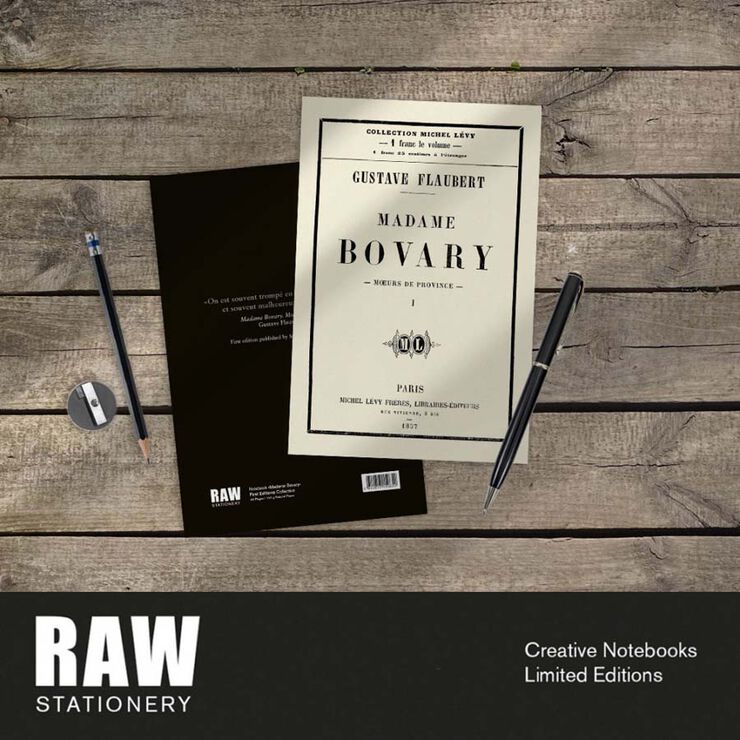 Libreta A5 Raw Stationery Primera Edición Madame Bovary