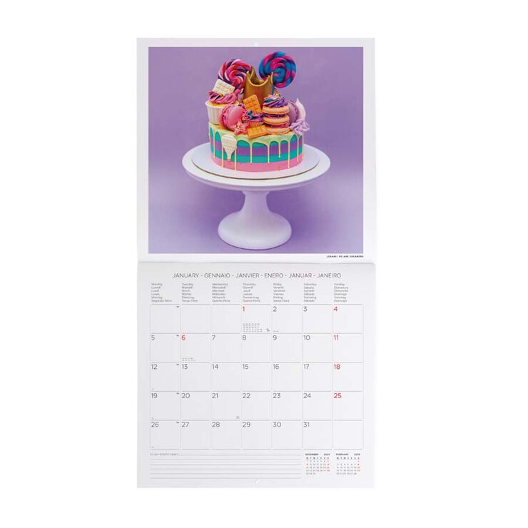 Calendario pared Legami 30x29cm 2026 Live Colourf