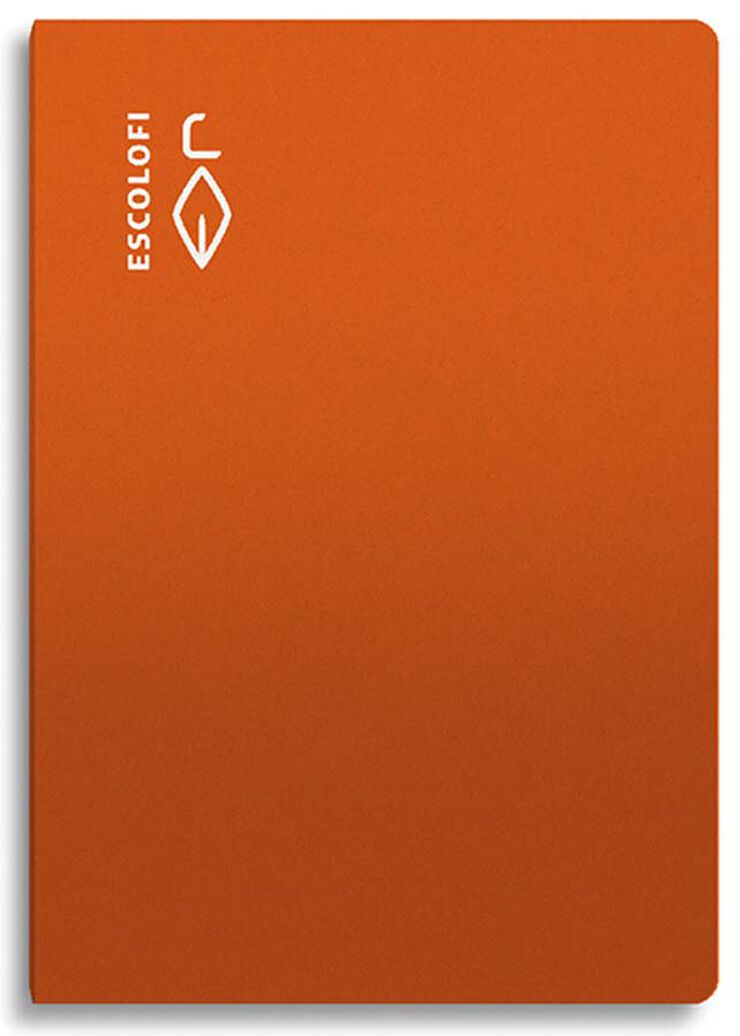 Libreta grapada Escolofi A5 32 hojas montessori pauta 3,5mm margen naranja