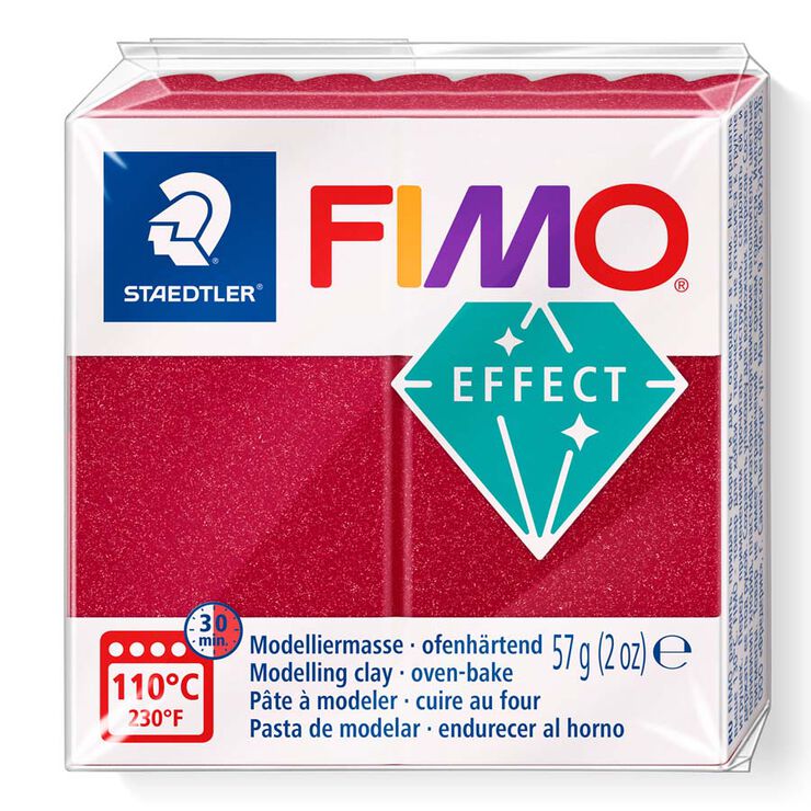 Pasta modelar Fimo Effect metall rubí