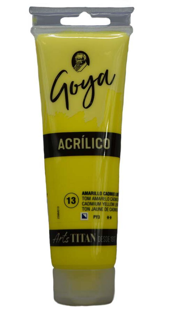 Pintura acrílica Goya 125ml amarillo cadmio limón