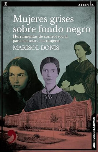 Mujeres grises sobre fondo negro