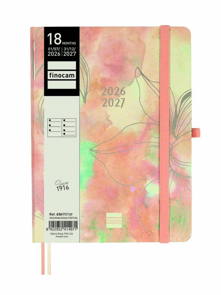 Agenda Finocam 18M M5 Sem/Vista Multiling&uuml;e 2026-27 Pretty