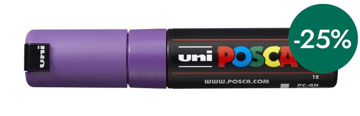 Rotulador Posca PC-8K 8mm violeta