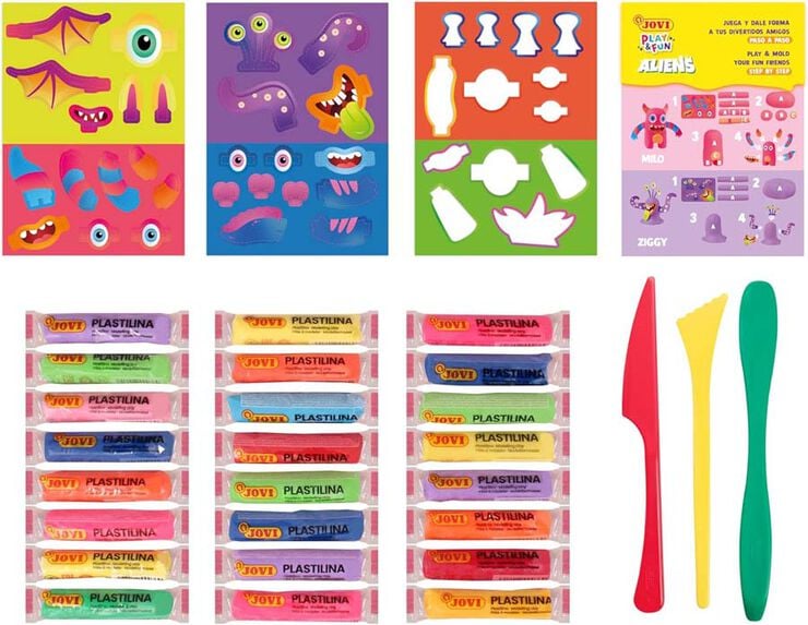 Cofre Plastilina Jovi Play & Fun Aliens