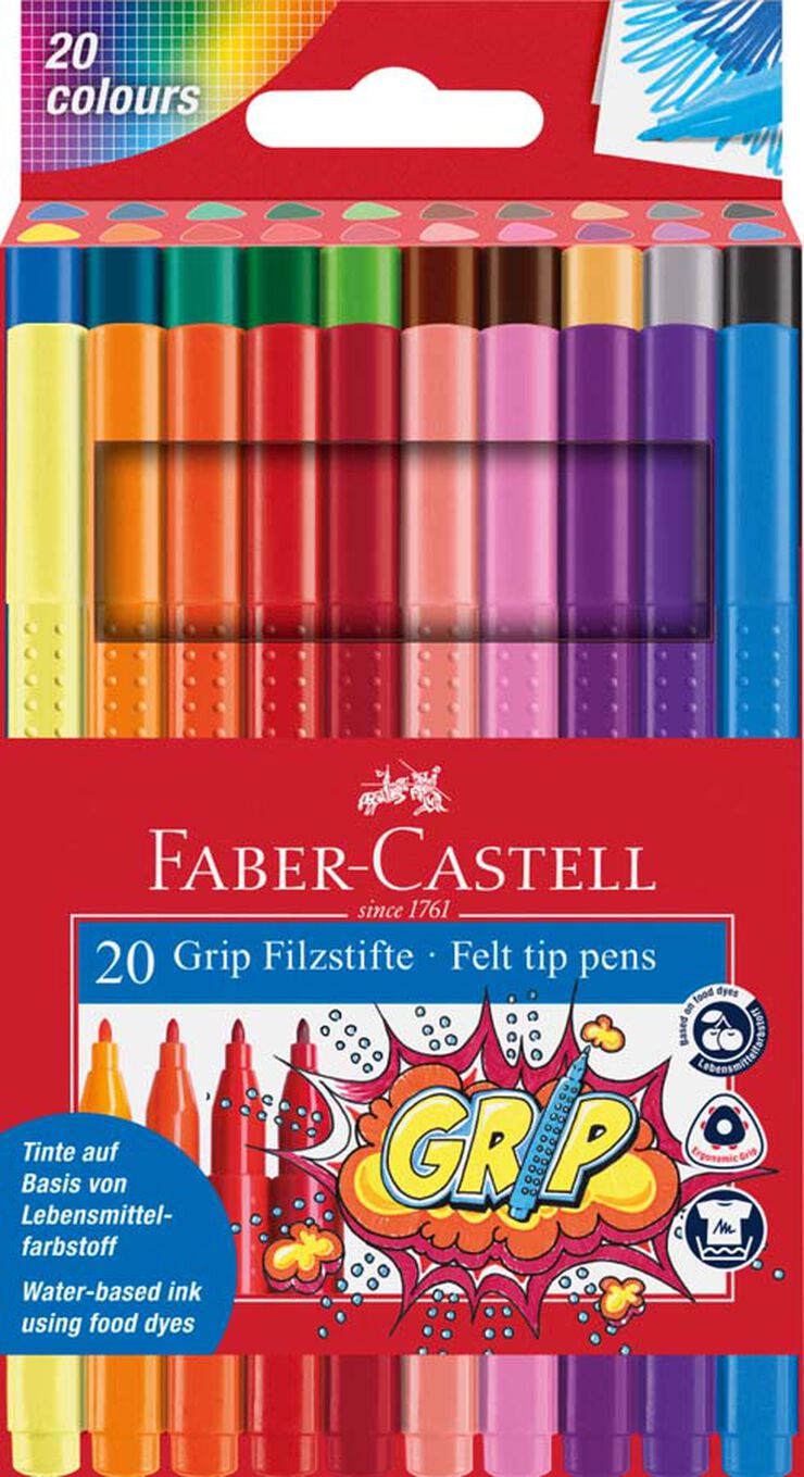 Estuche 10 Rotuladores Doble Punta Faber Castell