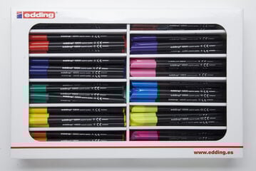 Retoladors de colors Edding 1200 pack escolar 120u