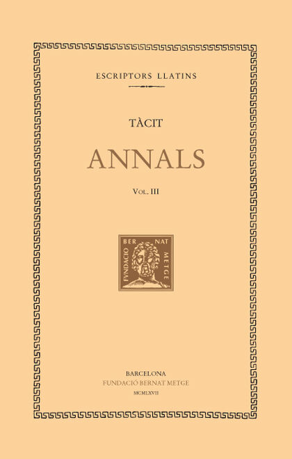 Annals, vol. III: llibres V-Vi, XI