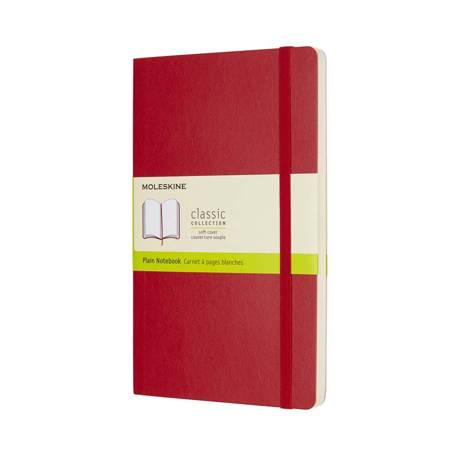 Libreta Moleskine Soft L liso rojo