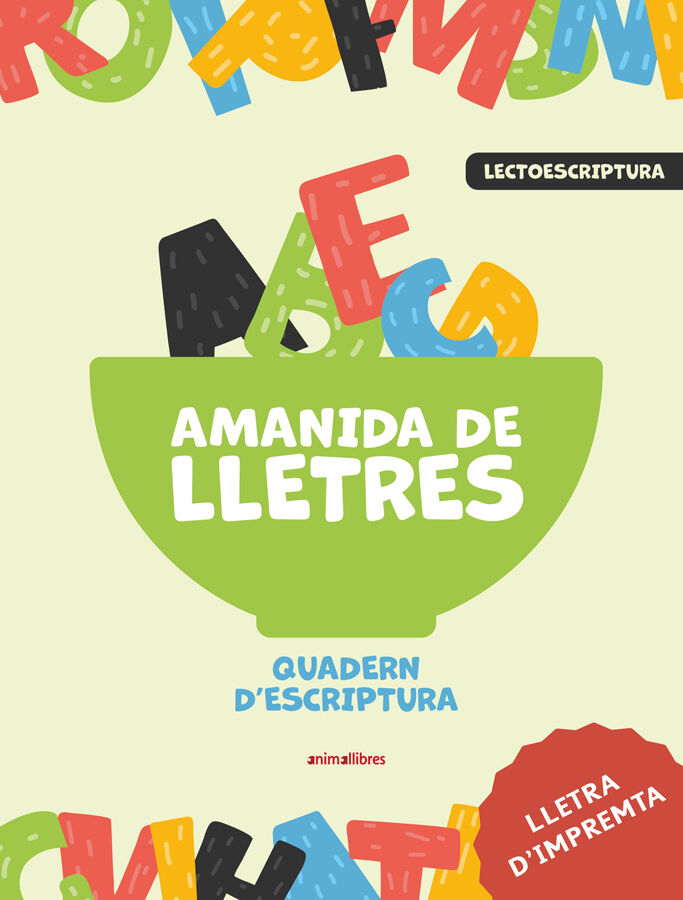 ANIMALLIBRES P1 Amanida lletres/Escri./I