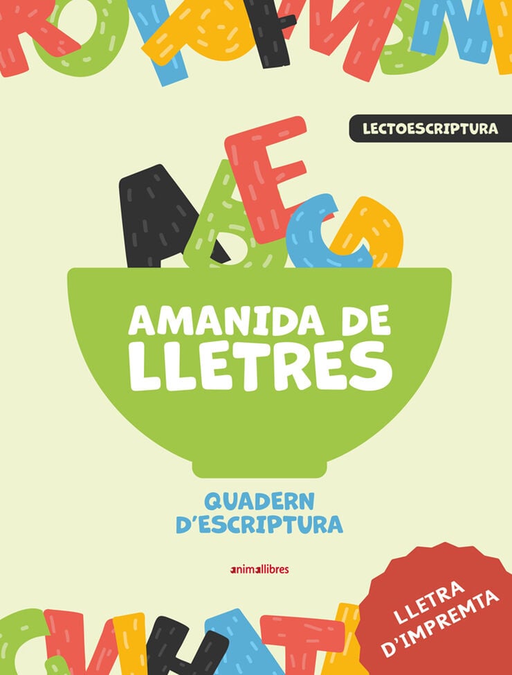 ANIMALLIBRES P1 Amanida lletres/Escri./I