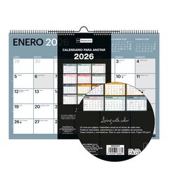 Calendari Miquelrius paret A4 2026 castellà Chromat