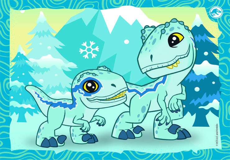 Puzle 4 en 1 Jurassic World
