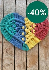 Posavasos Corazón Casasol Kit Macramé