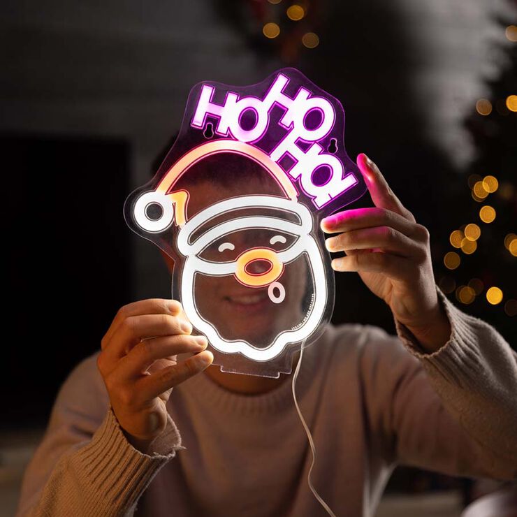Lámpara Led neón Legami Navidad Santa Claus