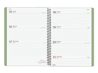 Agenda Finocam My Setmana Vista Horitzontal 2027 Castell&agrave; Verd