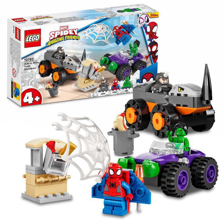 LEGO® Súper Herois Camió de combat Hulk contra Rhino 10782