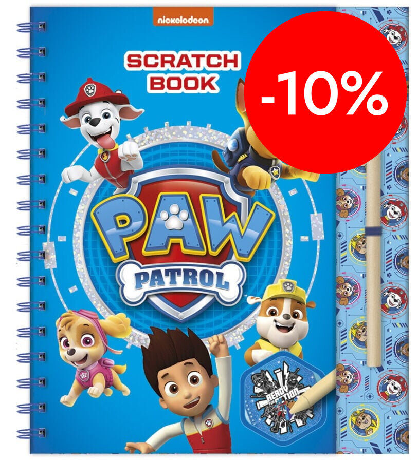 Libro L&aacute;mina para Rascar Patrulla Canina