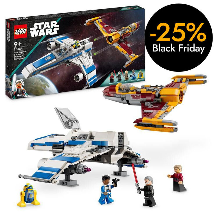 LEGO® Star Wars Ala-E de la nova República vs. Caça Estel·lar de Shin Hati 75364