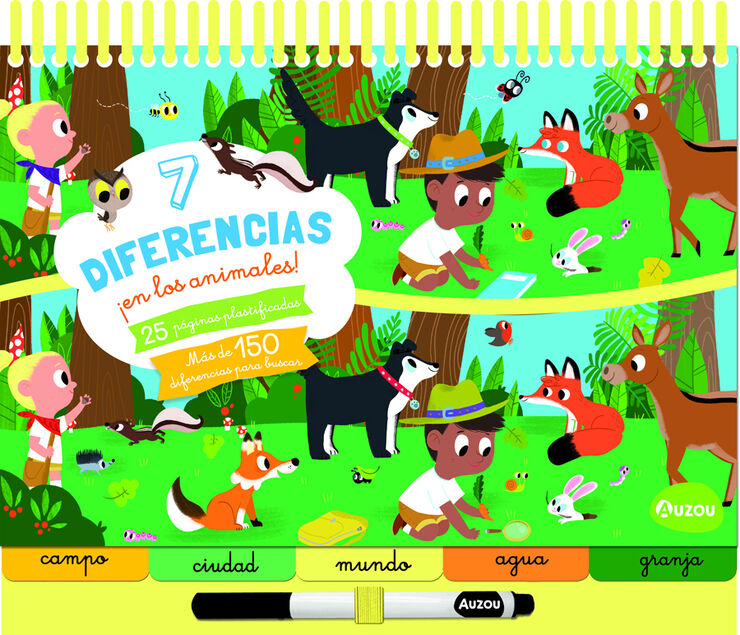 7 diferencias ¡en los animales!