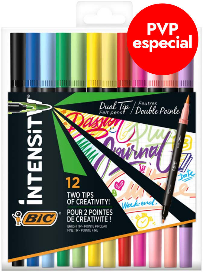 Retoladors Dual Bic Tip Classic i Past&iacute;s