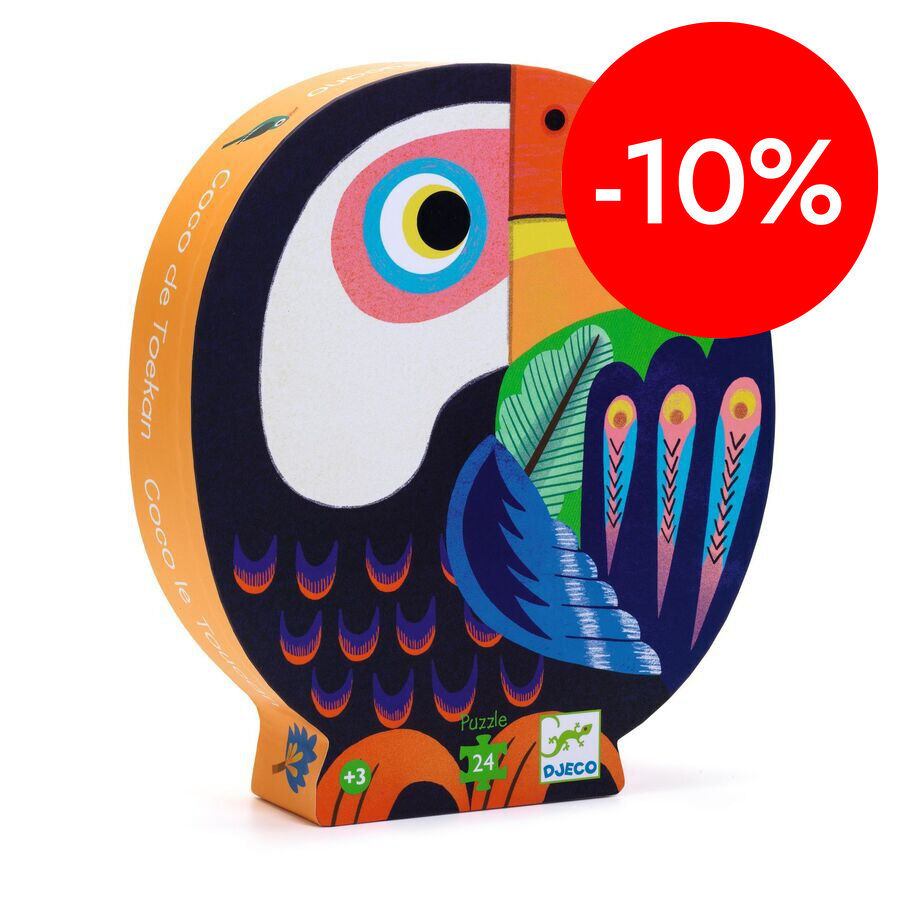 Puzle Silueta Coco el Tuc&aacute;n 24 piezas