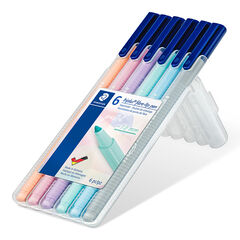 Retoladors Staedtler Triplus Pastel 6 colors
