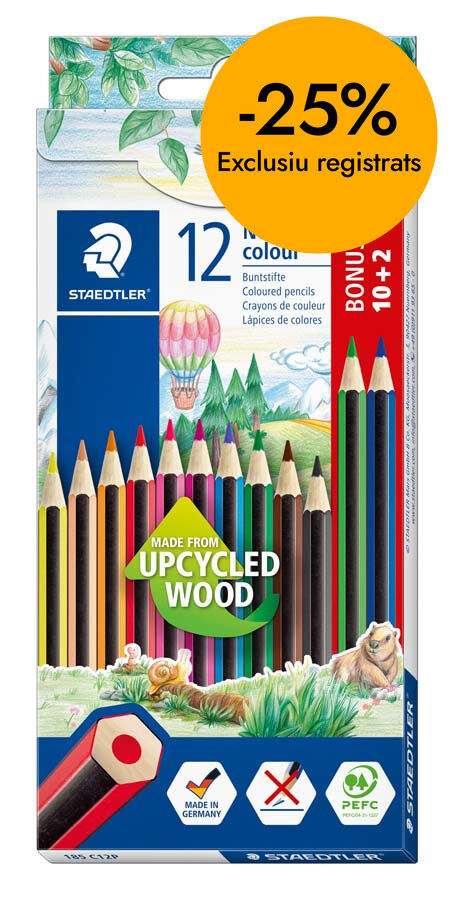 L&aacute;pices Staedtler Noris Colour 12 colores