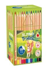L&aacute;pices de colores Alpino Trimax Jumbo caja escolar 120u