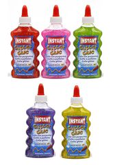 Cola Instant Glitter Met&aacute;lico 180ml colores surtidos