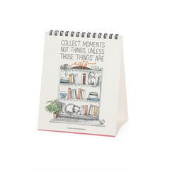Calendario Legami 12x14,5 Sobremesa Sketchy Cats Multiling&uuml;e 2027