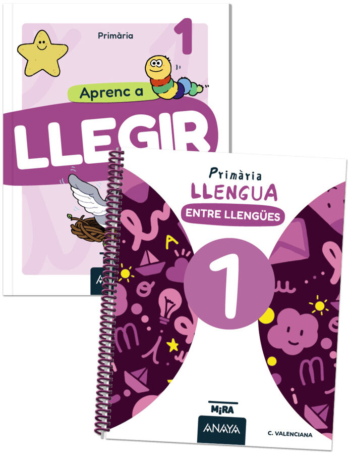 Llengua 1. Entre lleng&uuml;es + Llengua 1. Aprenc a llegir