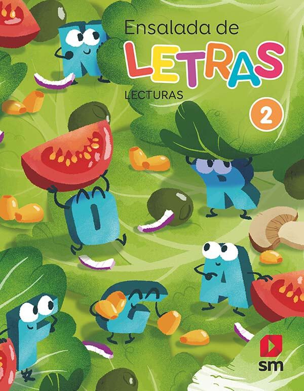 Lecturas: Ensalada de letras. 2 Primaria. M&aacute;s Savia