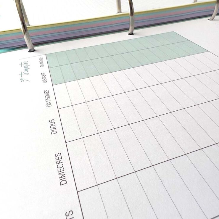 Carpebloc con recambio 100 hojas catalán Carchivo azul