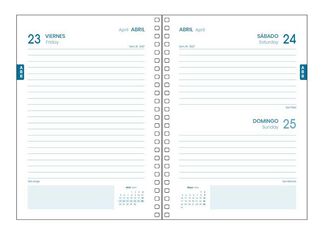 Agenda Escolar Dohe Espiral A6 d&iacute;a p&aacute;gina castellano 2026-2027 Serenity lila