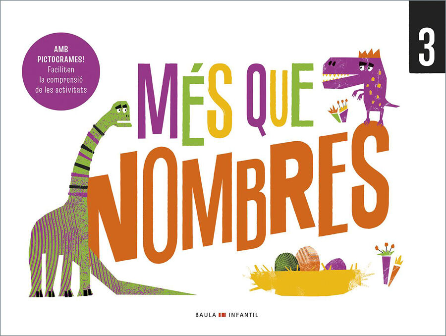 Quadern M&eacute;s que nombres 3 Infantil
