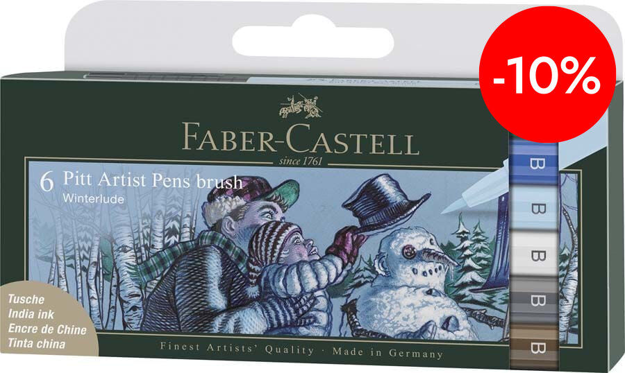 Pitt Artist Pen brush Winterlude 6 colores