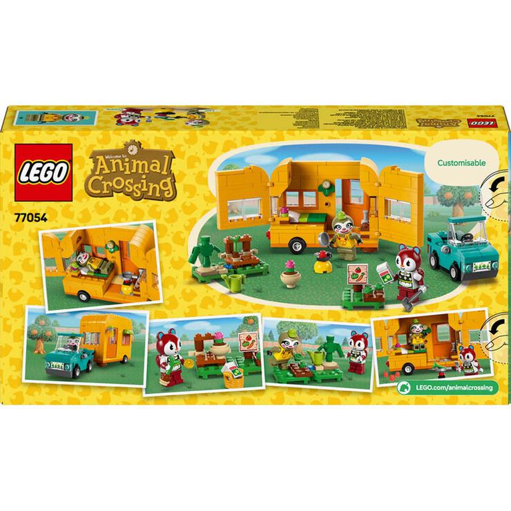 LEGO® Animal Crossing Caravana de Gandulio i botiga de jardineria 77054