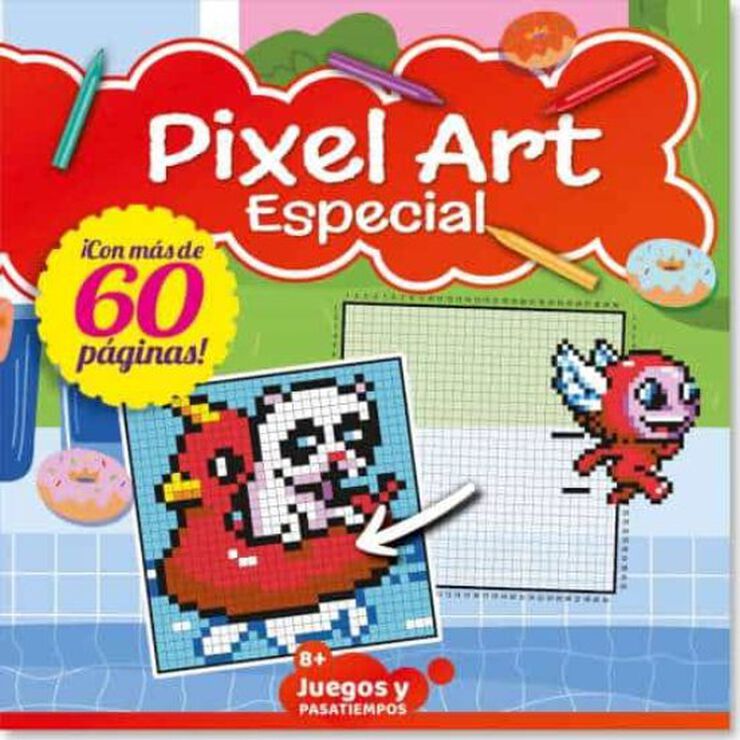 Pasatiempos infantil pixel art especial