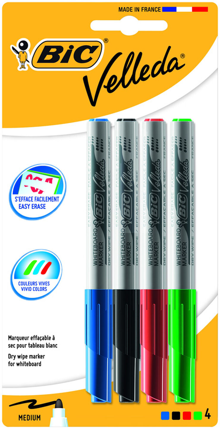 Retolador Pissarra Velleda Medium 4 colors
