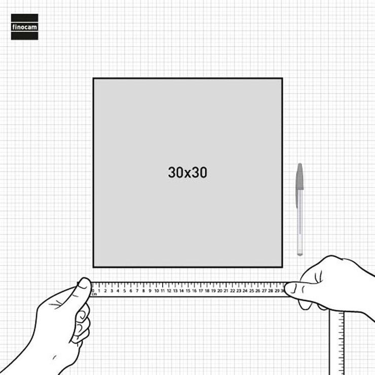 Calendario pared Finocam Chic Escribir 30x30 2026 castellano lila