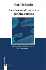 La situación de la ciencia jurídica europea La situación de la ciencia jurídica europea